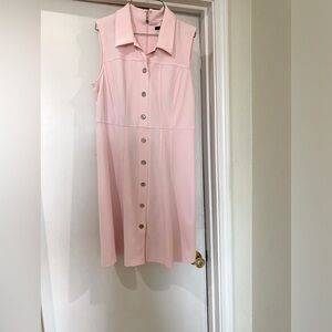 Tommy Hilfiger, Pink, Knee length, button up dress, Size 10